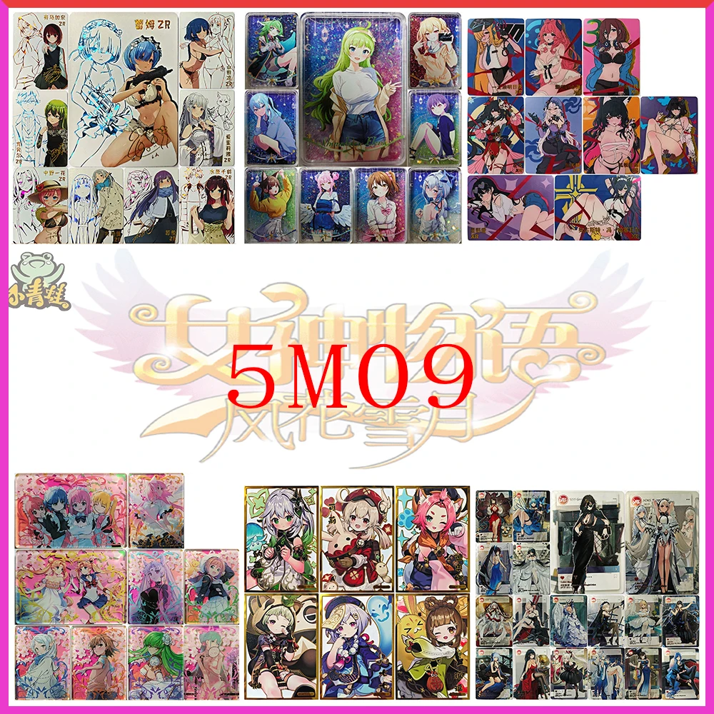 Anime Goddess Story 5M09 Premium Flash Card Game Toy Collectible Card Christmas Birthday Gift SZR ZR XR PR HR SSR MR TGR SSR SCR