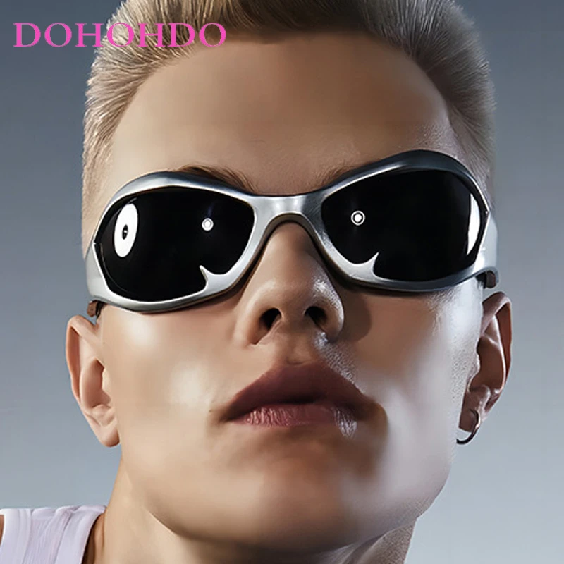 

Trendy Y2K Punk Cycling Women Sunglasses Luxury Designer Hip-hop Futuristic Men Sunglass Outdoor Sports Shades Male Lentes UV400