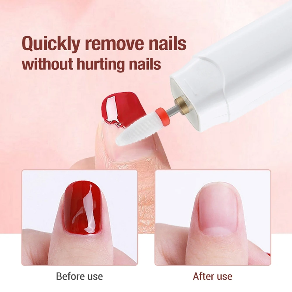 6in1 Wireless Nail Drill 15000RPM with LED Light and Screen Manicure Cutter Nail Repair Pedicure Milling Cutter Polisher Sander