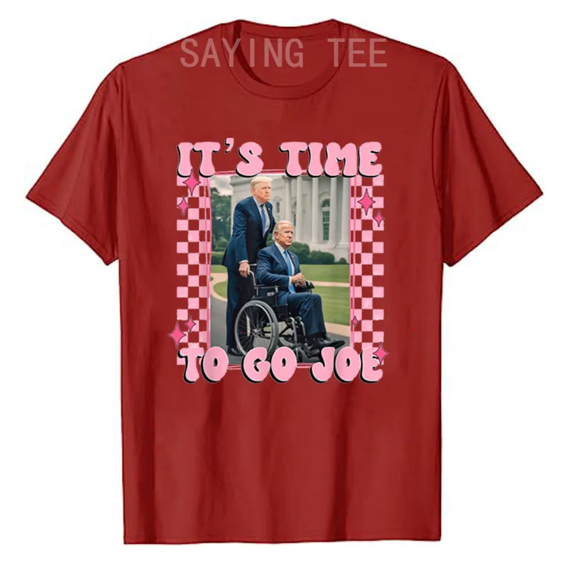 It's Time To Go Joe Shirt Funny Trump 2024 Campaign T-Shirt Trump Support Fans Clothes 2024 Election Republican Tee Shirt Gifts