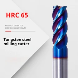 4 Flutes HRC65 Carbide End Mill CNC Cutting tools Alloy Carbide Milling EndMills Tungsten Steel Milling Cutter Square Router Bit
