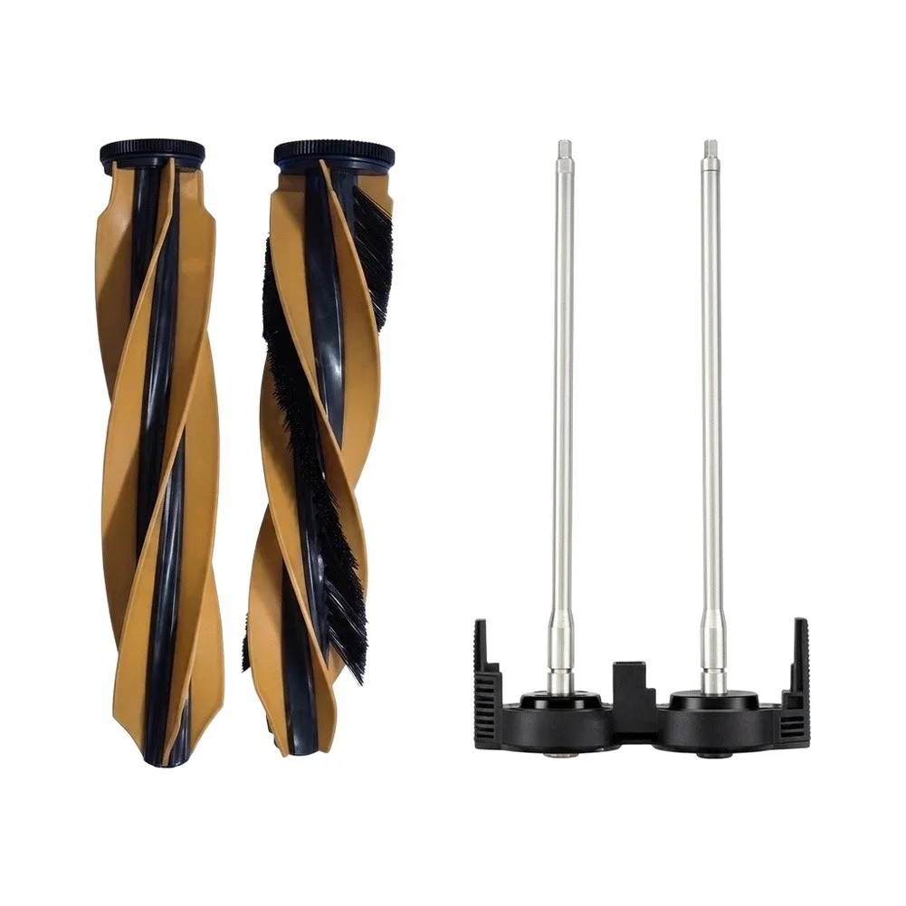 2 Brush and 1 Support Replacement Pack for Mova V50 Ultra and For Mobius 60 Robot Vacuum Cleaner Models for Consistent Function