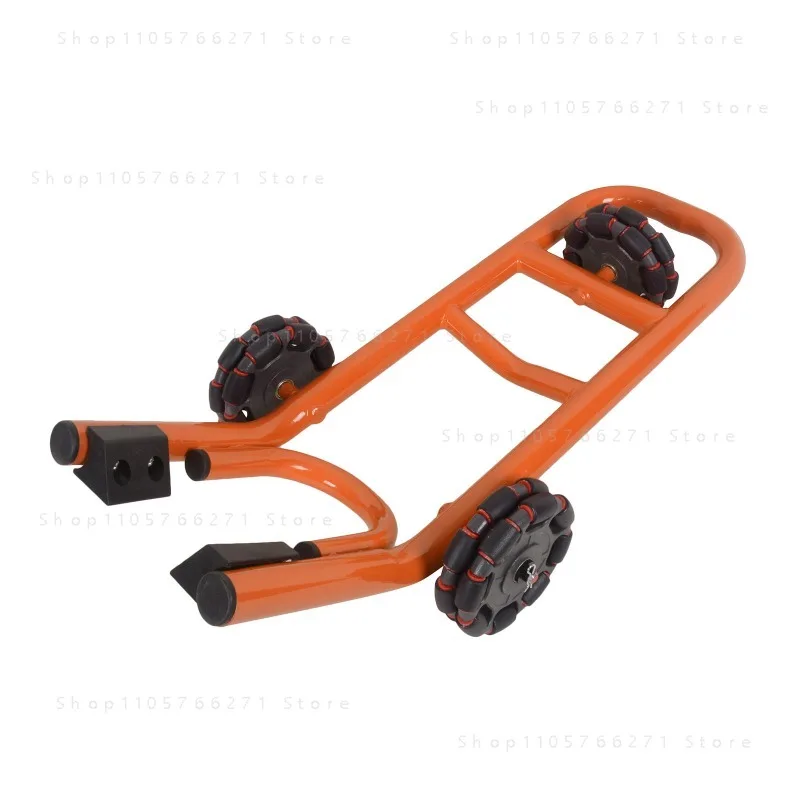 Heavy Duty 360° Rotatable Motorcycle Front Stand - Movable Bracket for Bike Maintenance/Storage