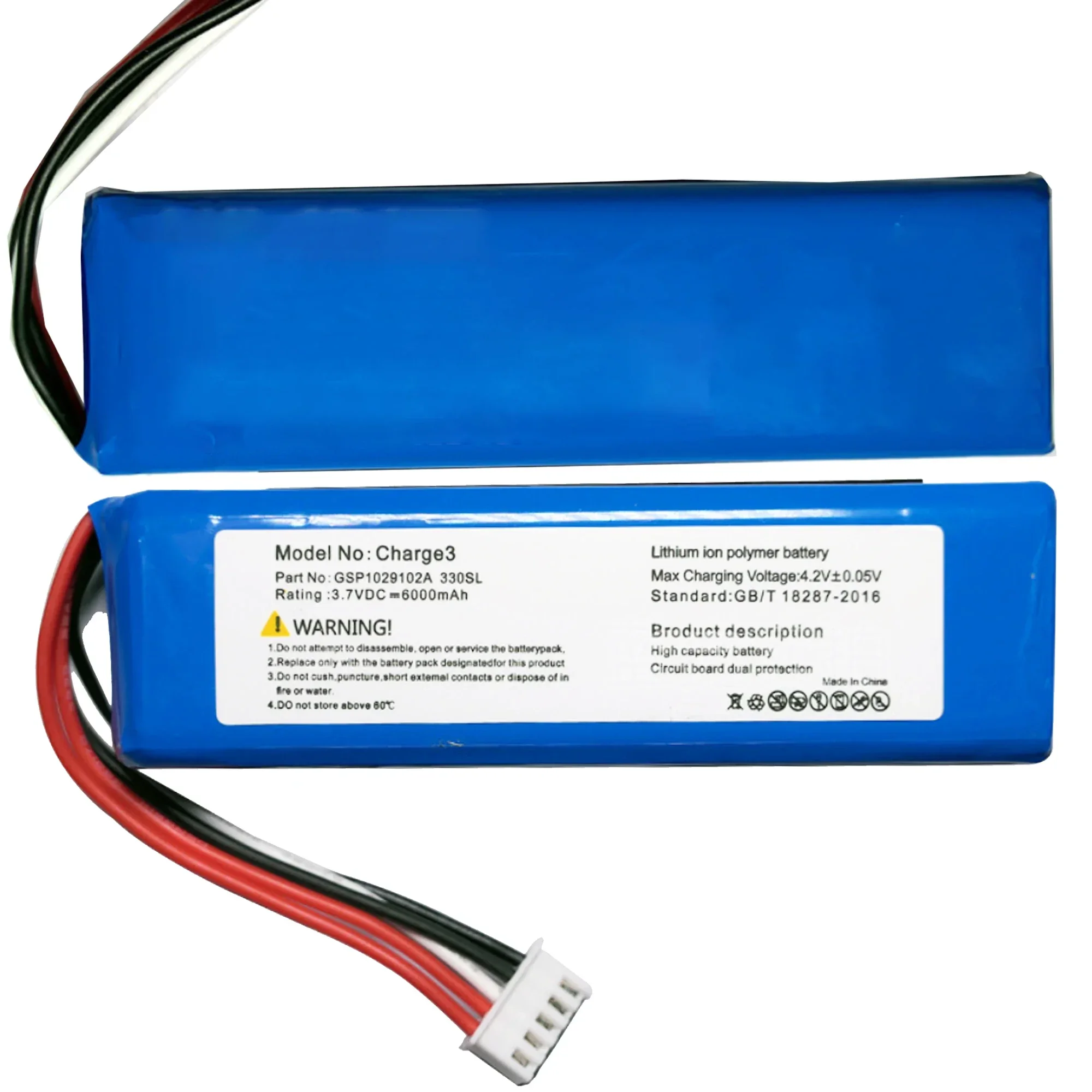 7500mAh Original Speaker Battery For JBL Charge 3 Charge3 GSP102910A CS-JML330SL Special Edition Bluetooth Audio Bateria