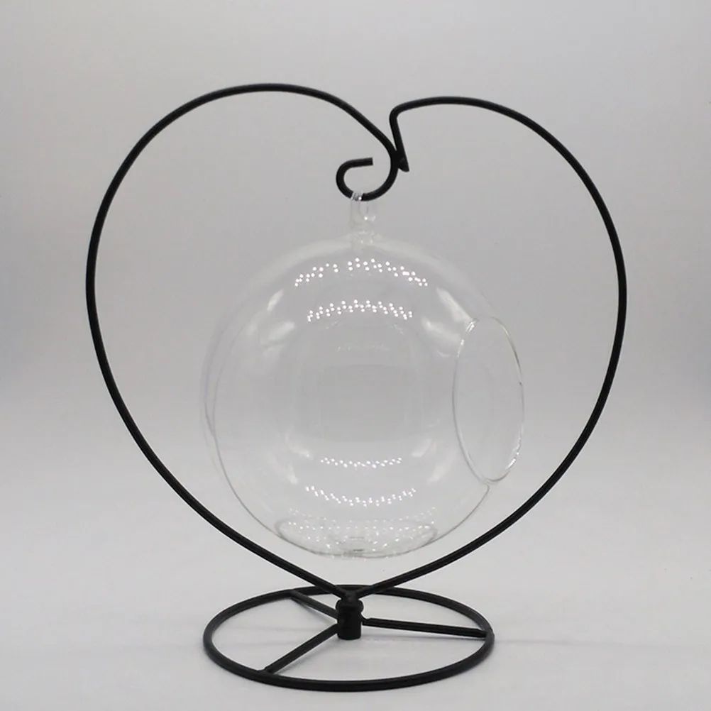 

Stylish Heart-Shaped Metal Plant Stand Strong Flowerpot Holder for Easy Watering Floor Protection Home Office Use