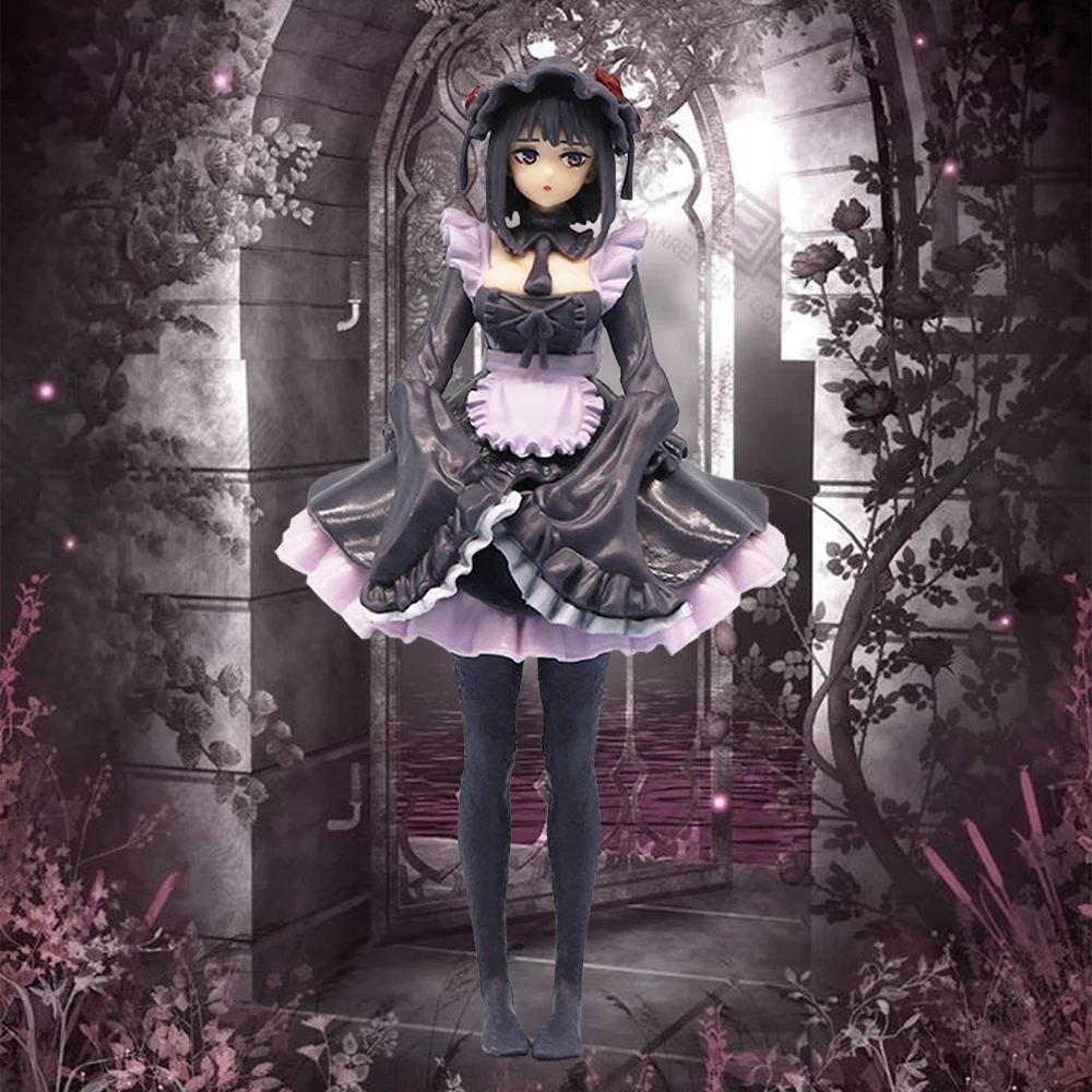 

19cm Anime Figure My Dress-Up Darling Black Maid Outfit Kitagawa Marin Action Figure Shizuku Kuroe Figurine Collection Model Toy