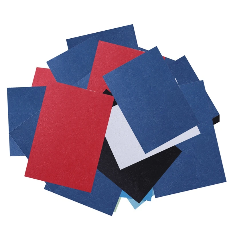 غطاء ربط من الجلد مقاس A4 مقاس 8.27 × 11.69 بوصة غطاء ربط من الجلد باللون الأزرق الداكن