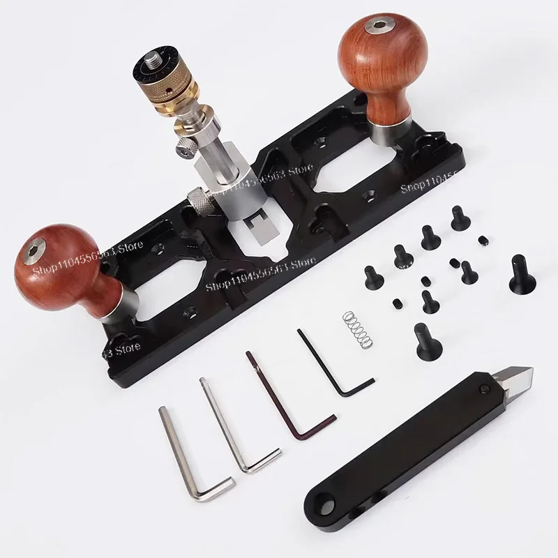 HD-39 Clear-Base Planer Depth Adjustment With Backrest Multi-Function Cutting Hand Tool Woodworking Processing Smooth Surface
