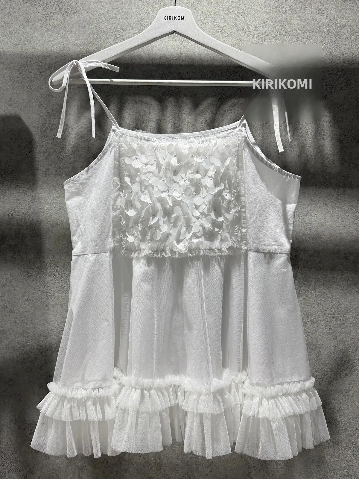 Handmade Sewing Kirikomi Points Net Lace Patchwork Strap Vest Women's Outerwear Commute Style Regular Length No Chest Pad