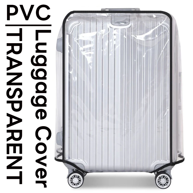 

18/30" Full Transparent Luggage Protector Cover Thicken Suitcase Protector Cover PVC Suitcase Cover Rolling Luggage Cover