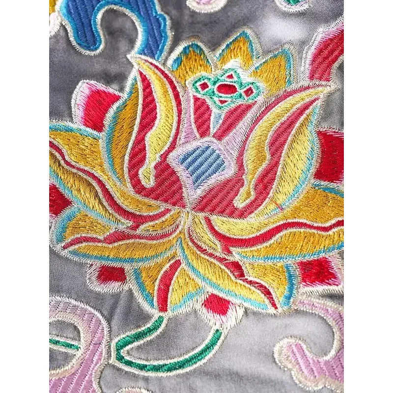 جديد M-3XL المرأة الصينية التقليدية خمر سترة أنيقة زهرة التطريز القطن الكتان القمم الشرقية تانغ دعوى AKLITGFHCX2025 #1