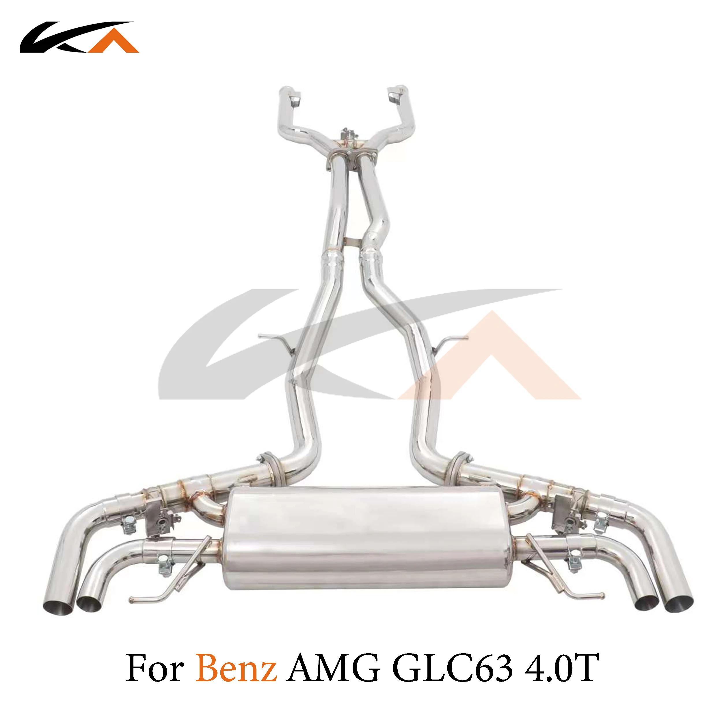 

KA Tuning exhaust system parts stainless catback for Mercedes-Benz AMG GLC63 4.0T rear section performance muffler valve