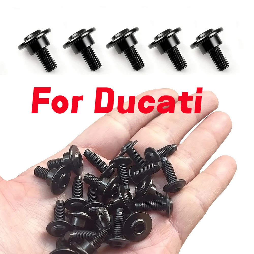 Parafusos inoxidáveis de carenagem para Ducati Panigale 848 899 959 1098 1198 1199 1299 V2 V4 S Scrambler 800 400 Monster Black
