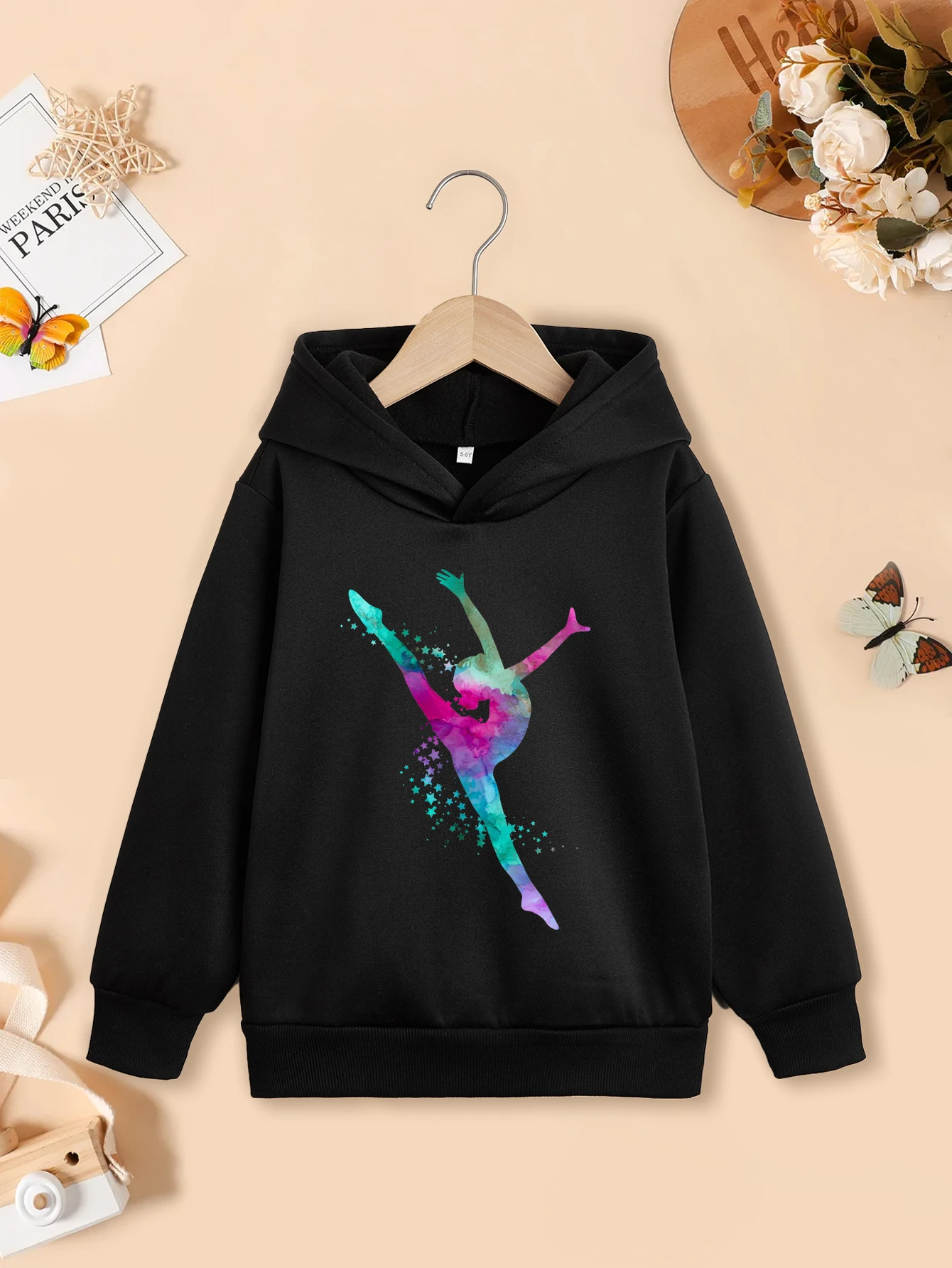 

Christmas Santa Claus Children's Hoodies Loose Printed Hooded Sports Shirt Fashionable Sports Shirt