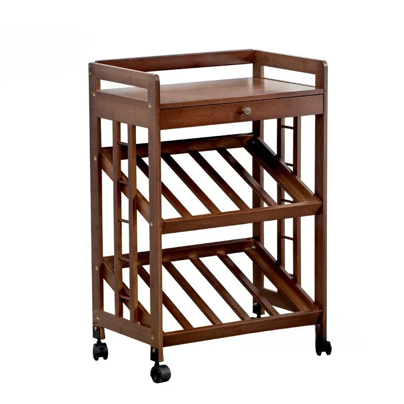 

European Style Dining Room Floor Wine Cabinets Modern Drawer Storage Hotel Bar Wine Rack Stand Household Furniture