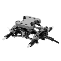 Best Metal Balance Chassis Board Seesaw Kit for WPL B16 B36 1/16 RC Car Upgrade Parts Modified Accessories,Titanium Color