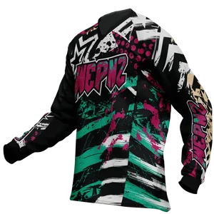 2025 moto Motocross  Cycling Jersey BMX  MX Off Road Mountain Bike t-shirt DH Downhill Breathable paintball  mtb Jersey