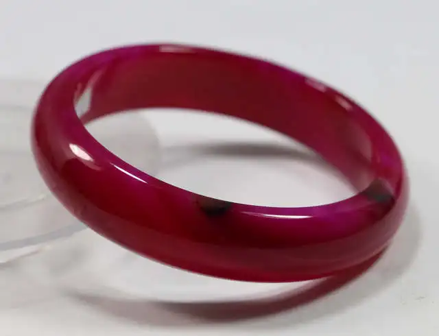 

60-62MM VERY FINE RARE NATURAL RED JADEITE BRACELET BANGLE