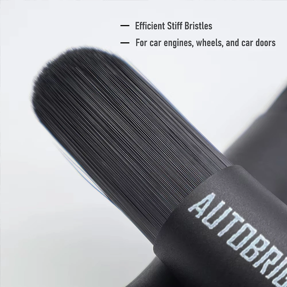 AUTOBRIGHT Motorrad-Radreinigungsbürste mit Steifen Borsten - Langlebiges Vielseitiges Werkzeug für Auto-Motor, Rad und Tür-Detailing – Detail 8