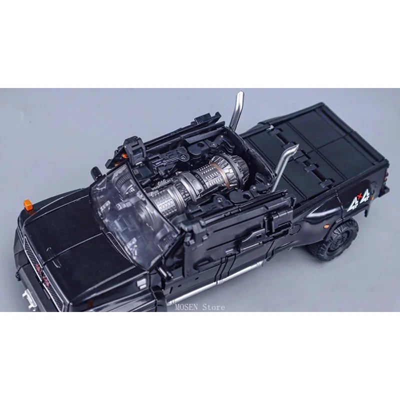 Transformation schwarzer Apfel mpm06 Eisenleder m06 Film Edition met amorphe Spielzeug Pickup Truck vergrößerte Legierung Edition Action figur