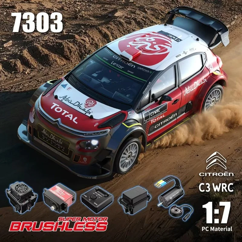 

MJX 1/7 HYPER Go 7303 Rc Car Off-Road C3 Flat Running Brushless RC Car Rally Car Simulation High-Speed Off-Road Vehicle