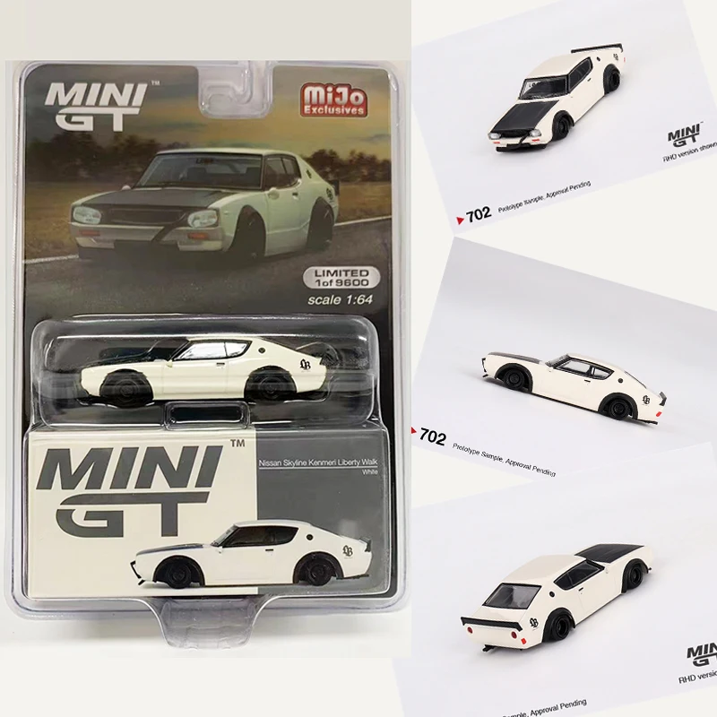 MINIGT 1:64 Model Car Skyline Kenmeri Liberty Walk Alloy Vehicle Collection #702