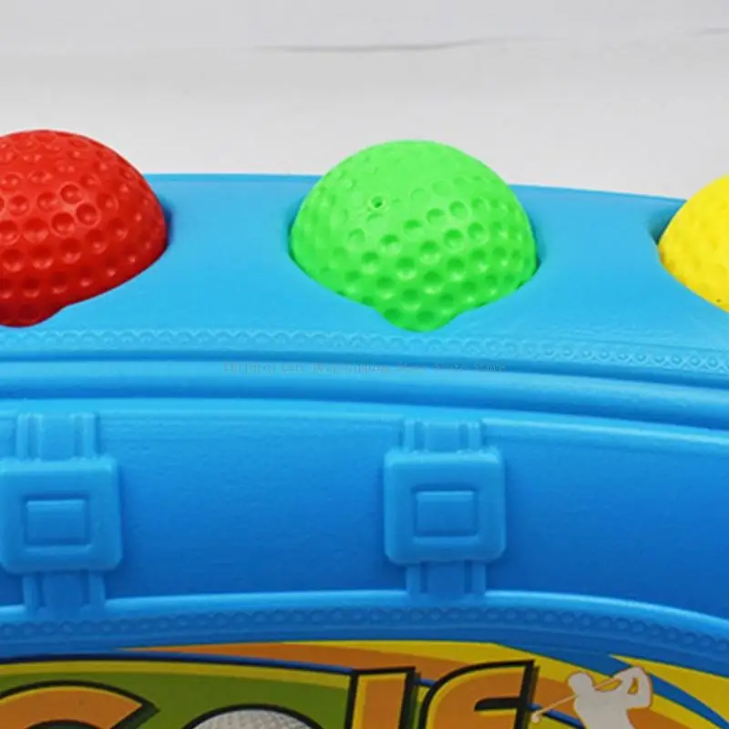 Conjunto interativo golfe júnior 9pcs clubes plásticos brinquedos bola para crianças diversão