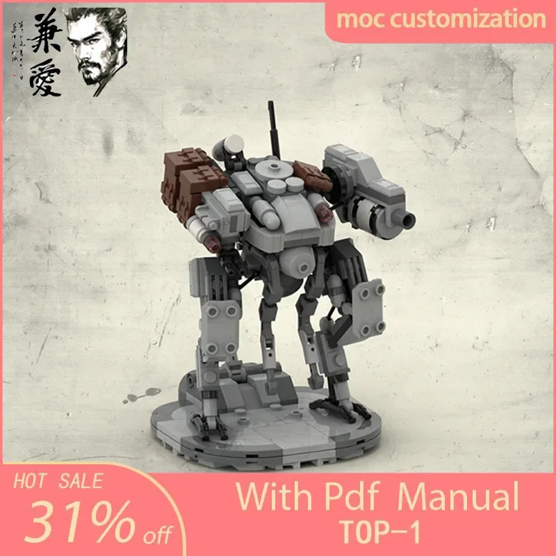 

405psc Moc Technical Mecha Warrior M2A4B Strider V2 Building Blocks Set Battle Robots Action Figure Model Kits Adult Gifts Toys