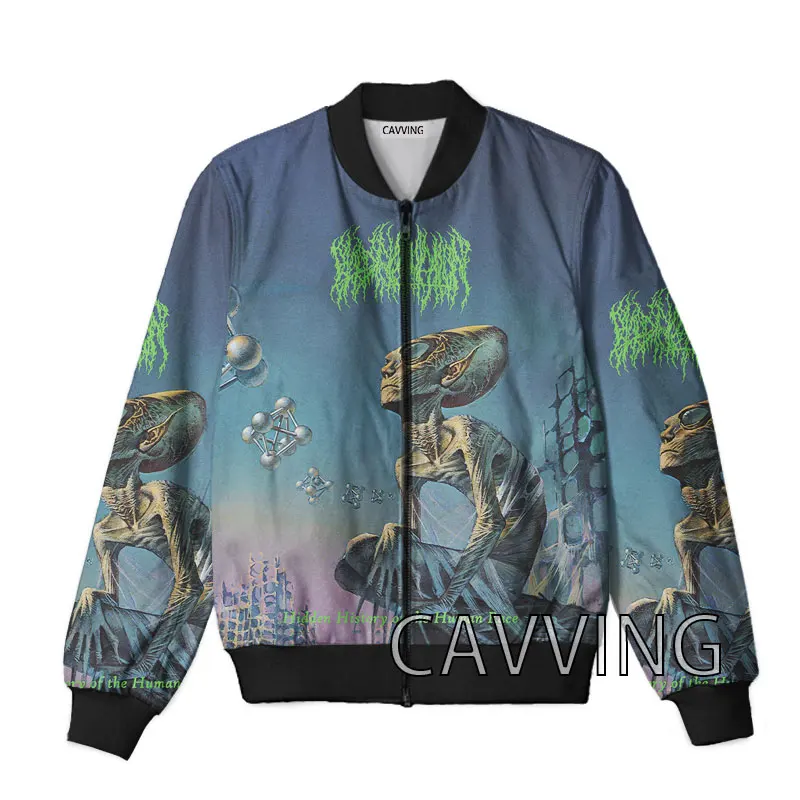 

CAVVING 3D Printed Blood Incantation Zipper Bomber Jackets Men Overcoat Mens Coat Zip Up Jackets for Women/Men