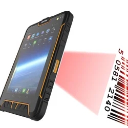 OEM Waterproof ip67 7 Inch 4G LTE BT4.2 4GB 64GB 7200mAh rugged tablet pc android 9 system NFC barcode scanner tablet