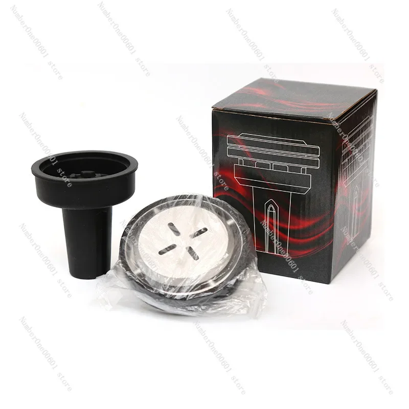 Arabic hookah accessories silicone crystal smoke pot aluminum alloy carbon partition set