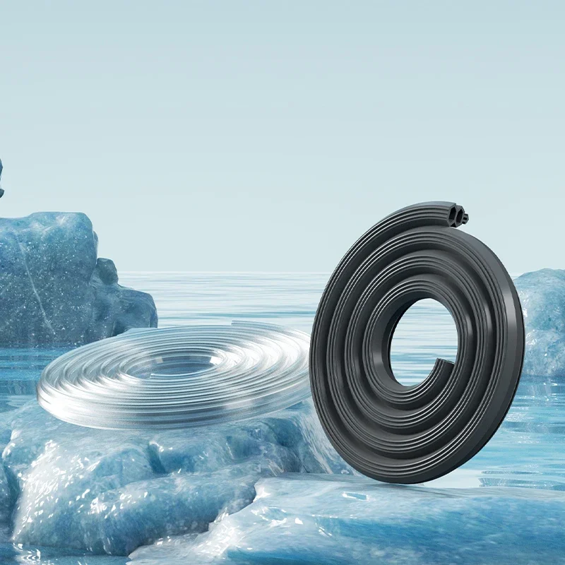 1 قطعة الباردة برهان نافذة شريط عازل فتحة للبطاقات مرنة TPE العزل الثنائي السير الوقائي يندبروف الغبار الباردة برهان قطاع