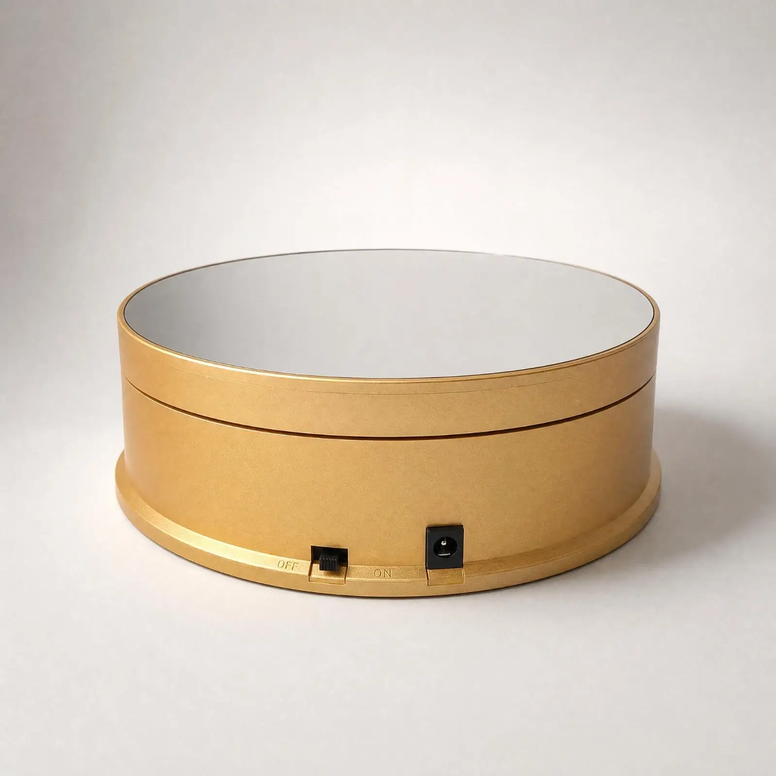 USB Rotating Display Turntable for Product Photography Showcase Stand Mirror Finish for Jewelry Bag Doll Display