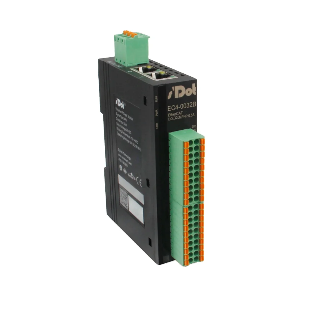 Solidot Remote IO I/O Module EtherCAT Integrated 32 Channel Digital Output 32 DO PNP | EC4-0032B