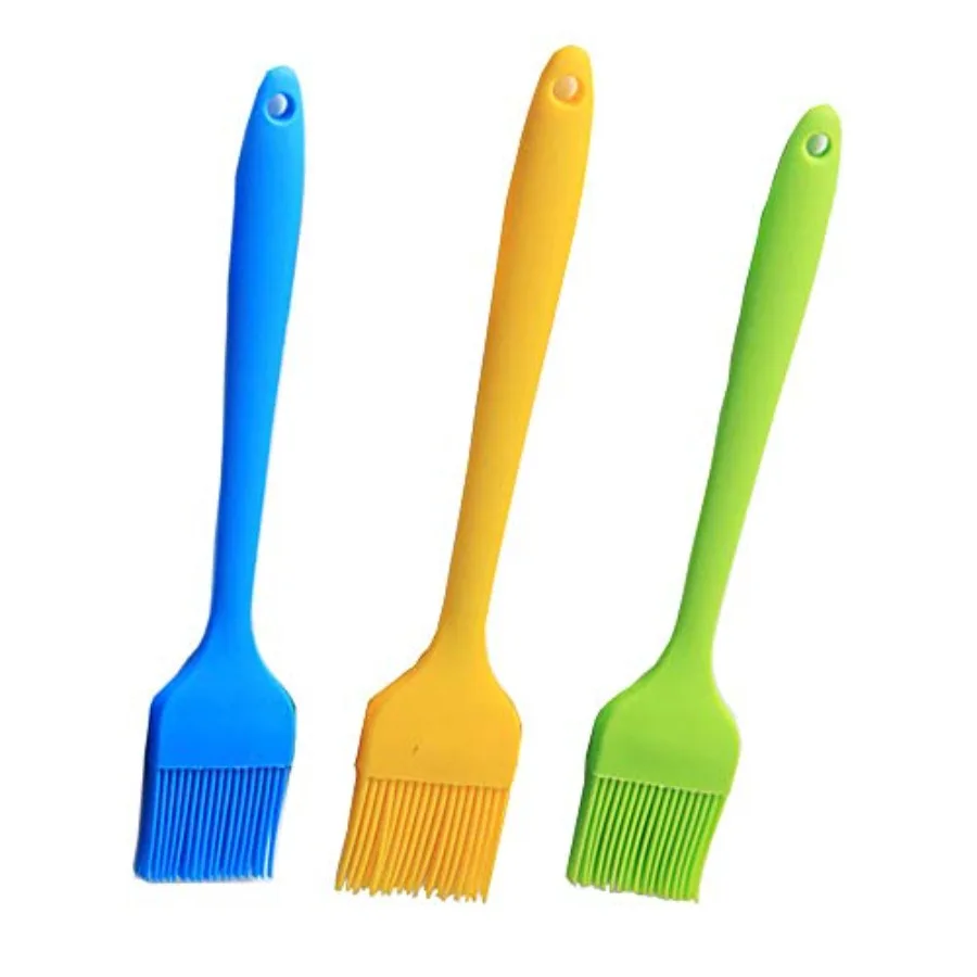 

8.4 Ihes Basting Heat Resistant Pastry for Grill Barbeque and Kitchen Baking Set Oil Brushes Soft Bristles 3 Pcs