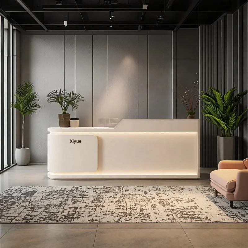 custom.Modern Simple Lacquered Bar Counter Reception Desk Beauty Salons Medical/Dental Clinics Clothing Schools/Hospitals Wo