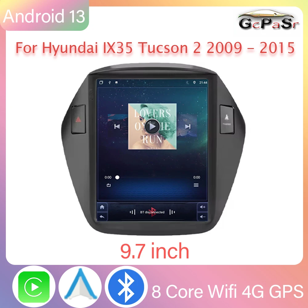 

Автомагнитола для Hyundai IX35 Tucson 2 2009-2015, Android, мультимедийный проигрыватель, навигация, GPS, Carplay, QLED, сенсорный экран, автостерео