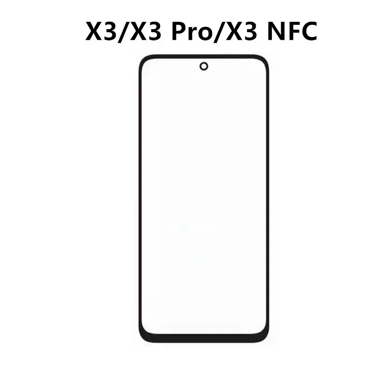 Outer Glass For Xiaomi POCO X7 X6 Pro X5 X4 5G X3 NFC GT Touch Screen Front Panel Repair LCD Display Replace Repair Parts + OCA