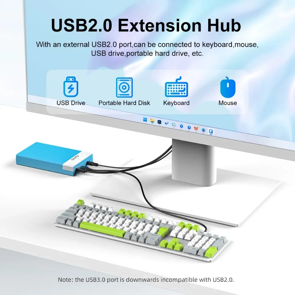 MAIWO casing HDD 2.5/3.5 inci, sarung HP SATA ke USB 3.0, Adapter eksternal Hard Drive untuk 2.5 "3.5"