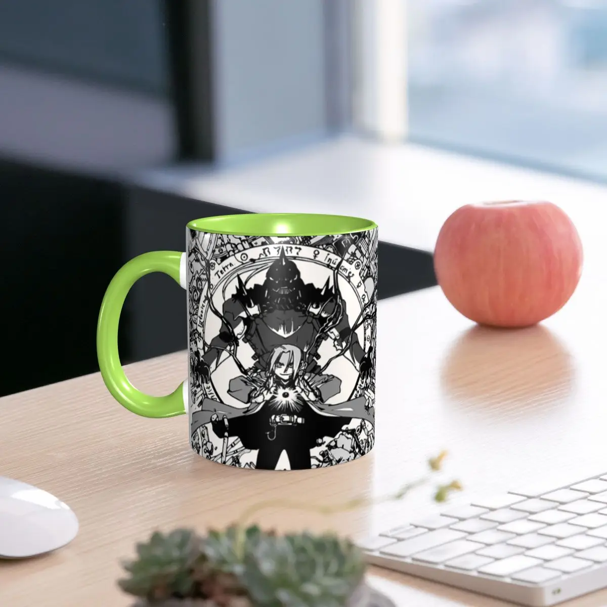 Fullmetal Alchemist Anime Manga 4 Mug Funny Ceramic Coffee Cups Tea Mugs Milk Cup Drinkware Gift for Friends