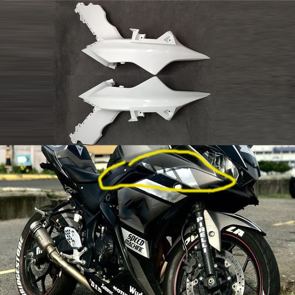 

Motorcycle Unpainted Left& Right Panel Cover Cowl Fairing For YAMAHA YZF R3 R25 2019 2020 2021