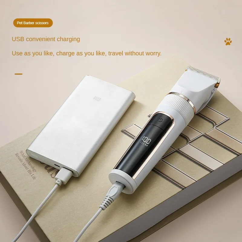 

Professional Cordless Cat Dog Pet Hair Clipper Blade Trimmer Shaver Grooming Kit Clippers With Metal Blades For Dog Cat