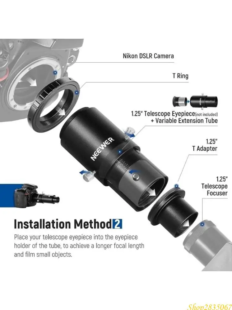 Adjustable Camera Adapter 1.25