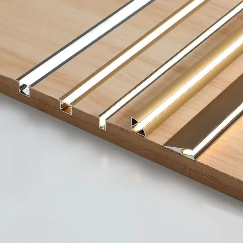 Led Ultra-Thin Mini Embedded Layer Board Light Strip Wardrobe Wine Cabinet Display Slotless Aluminum Profile Channel Linear Lamp