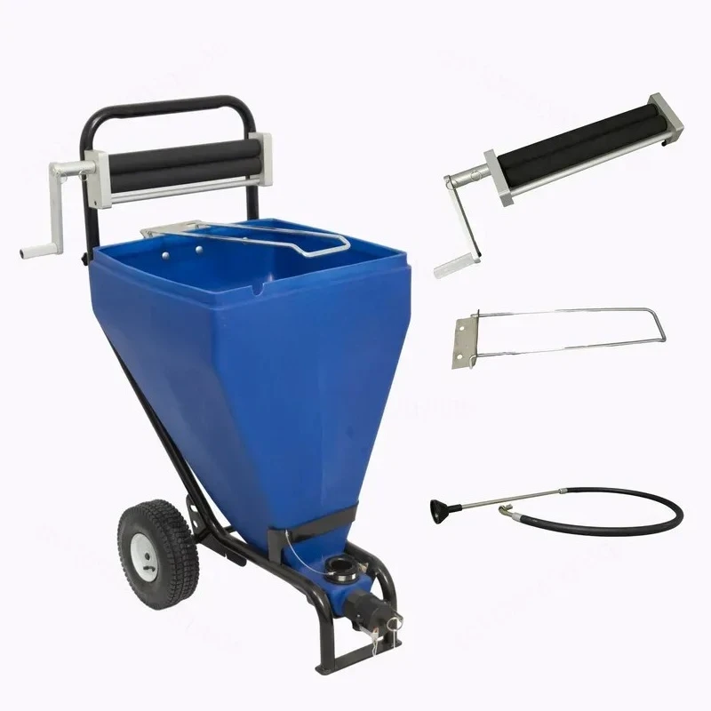 105L Mortar Spraying Machine Hopper Cement Plastering Inner Outer Wall Powder Coating Tool for Construction