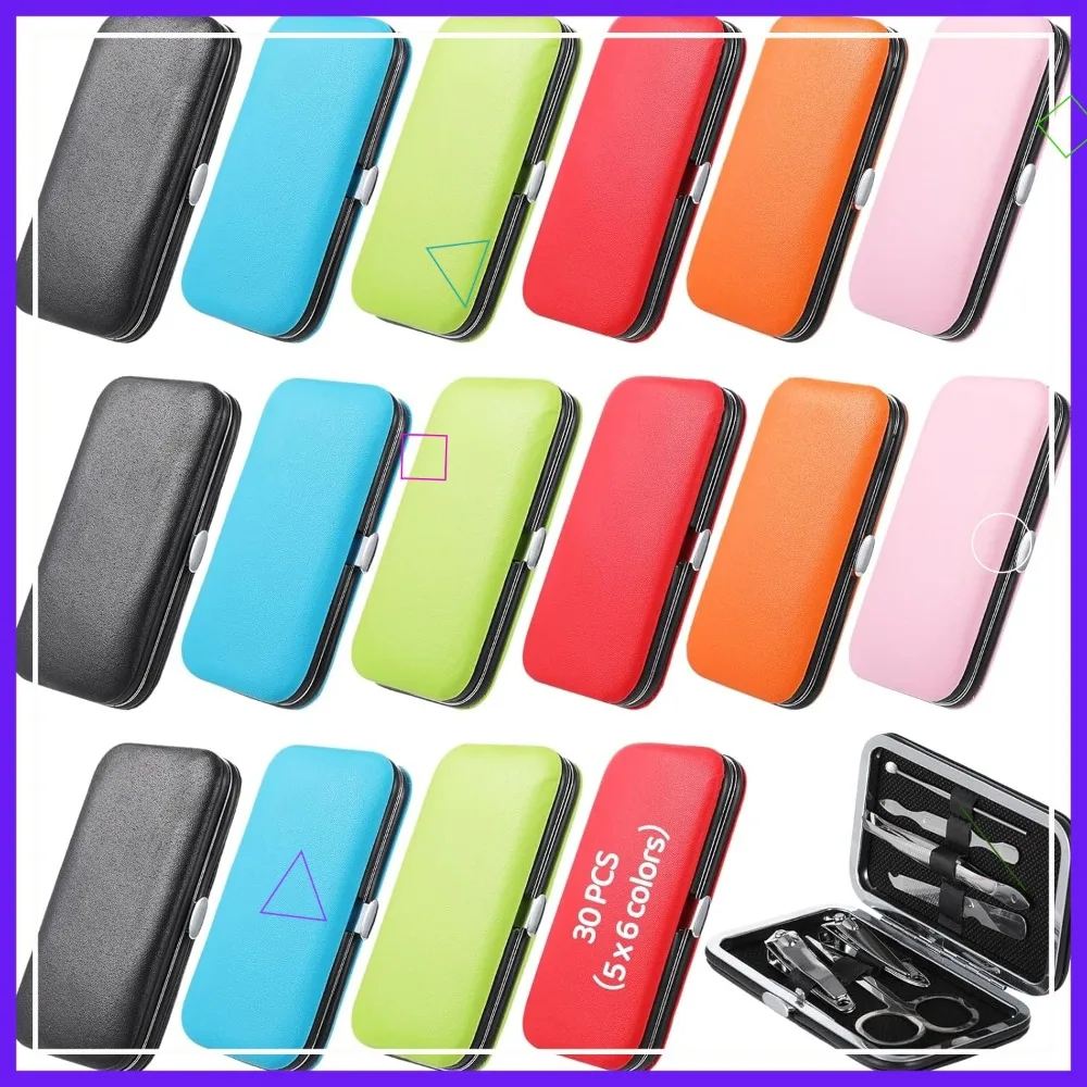 

Набор для маникюра из 30 предметов: инструменты из нержавеющей стали, дорожный футляр, набор для ухода за ногтями 7-в-1 – идеальный подарок на День матери