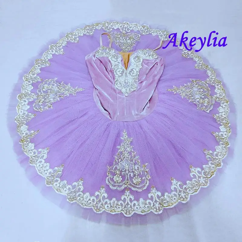 Purple Tutu for adult Fairy Princess Professional Tutu white Ballet Pancake Costume Women  blue Platter pancake lilac 19007E