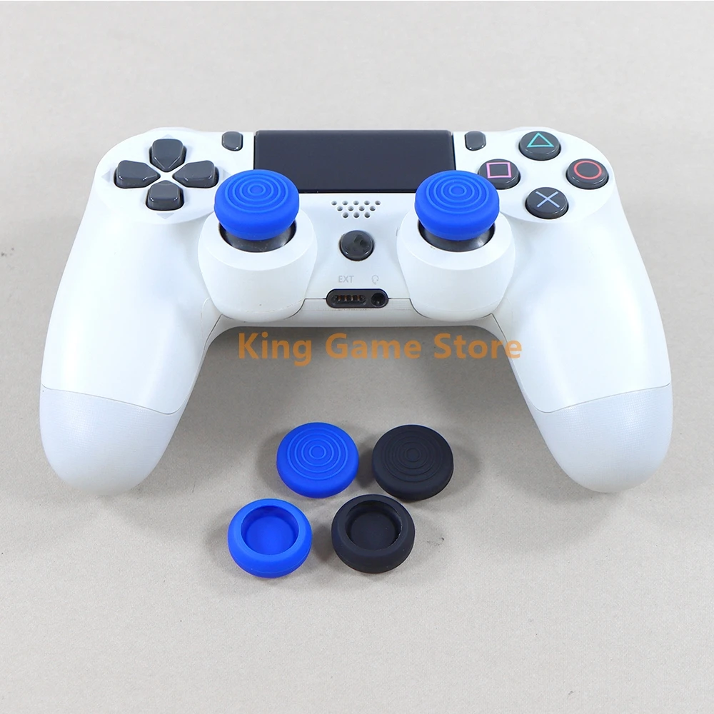 100 pçs silicone deslizamento polegar vara grip caps joystick capa para playstation 4 ps4 ps5 xboxone série switch pro controlador