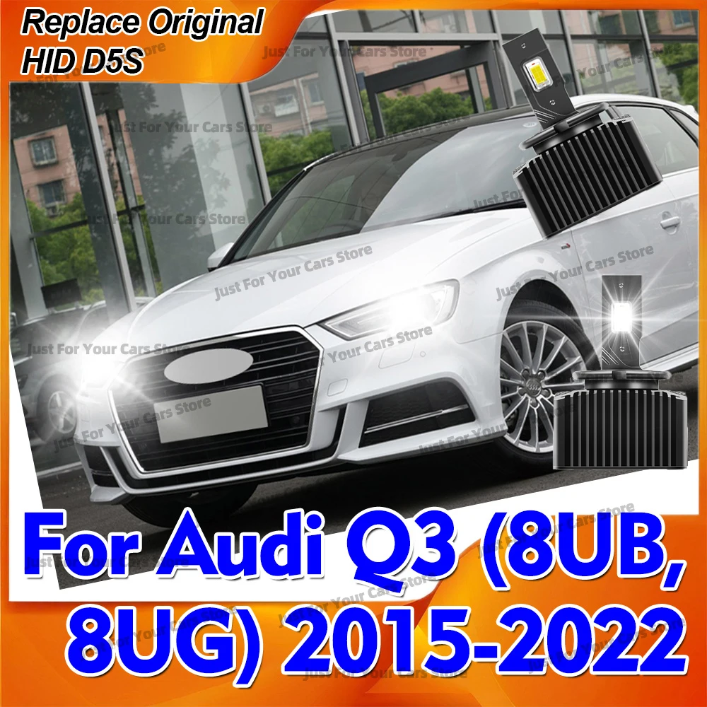 

2x HID-LED лампы D5S для фар 3570 CSP 6000K 30000LM для Audi Q3 (8UB, 8UG) 2015-2022 годов выпуска