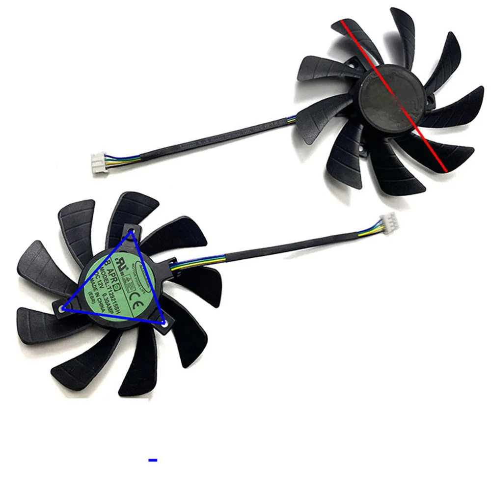 Ventilador de refrigeração para ZOTAC/Sotai GTX1060 960 950 Mini-ITX Acessórios de substituição de placa gráfica
